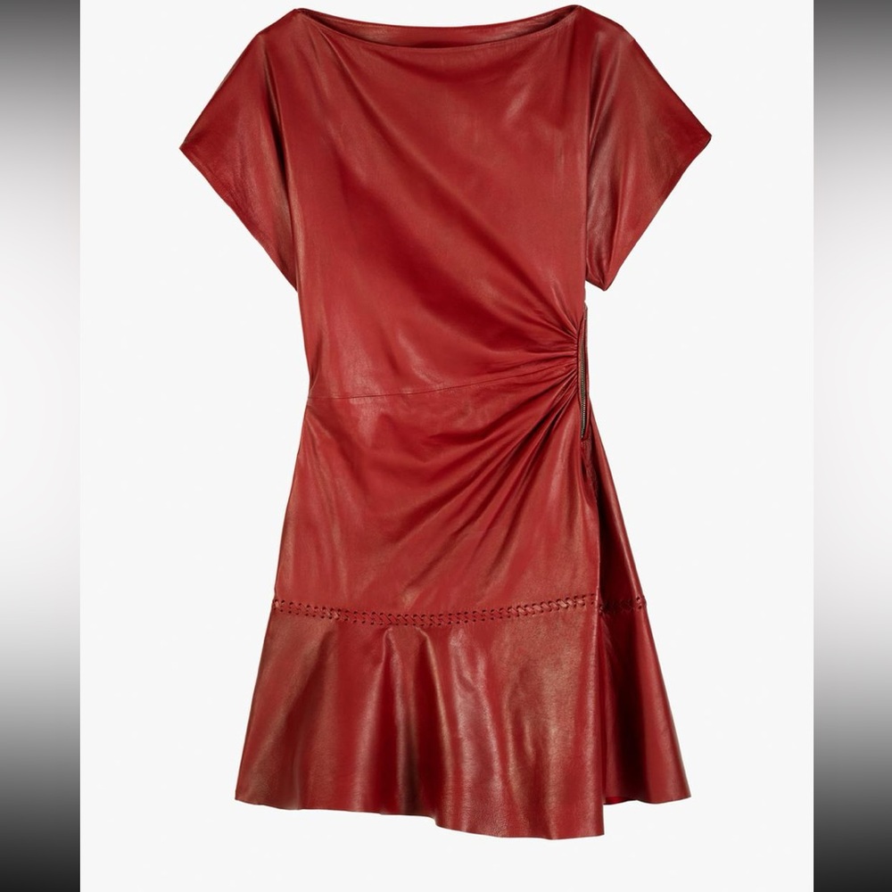 Never Worn Genuine Leather dress.